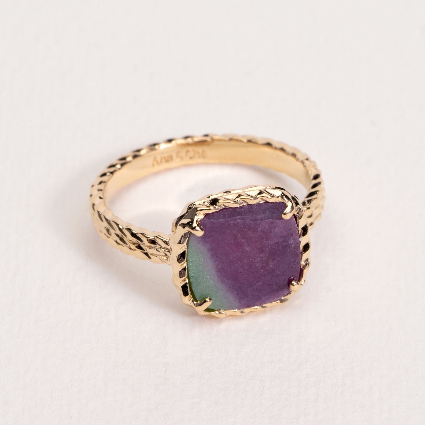 BAGUE KIARA RUBIS ZOÏSITE