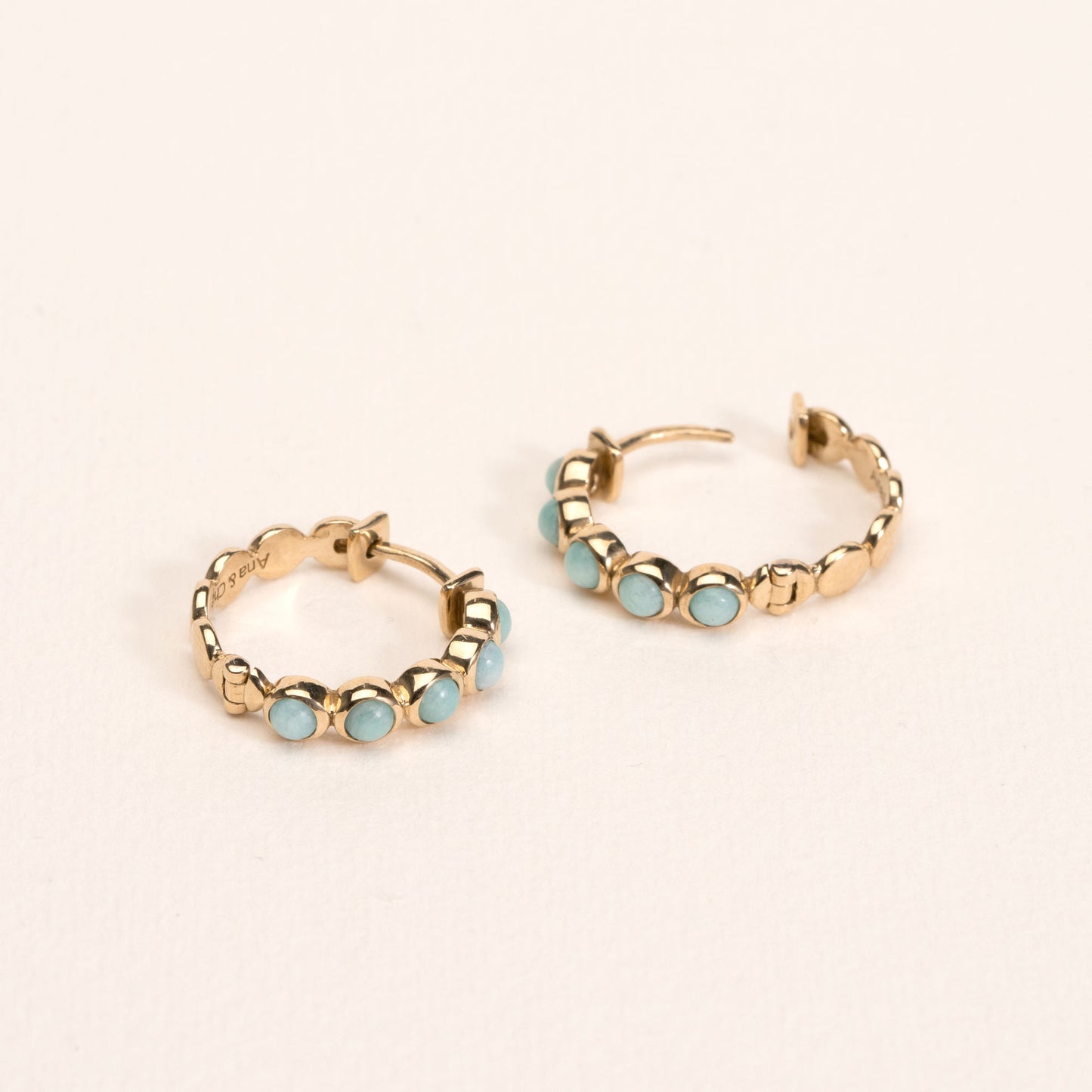 MIMI AMAZONITE HOOPS
