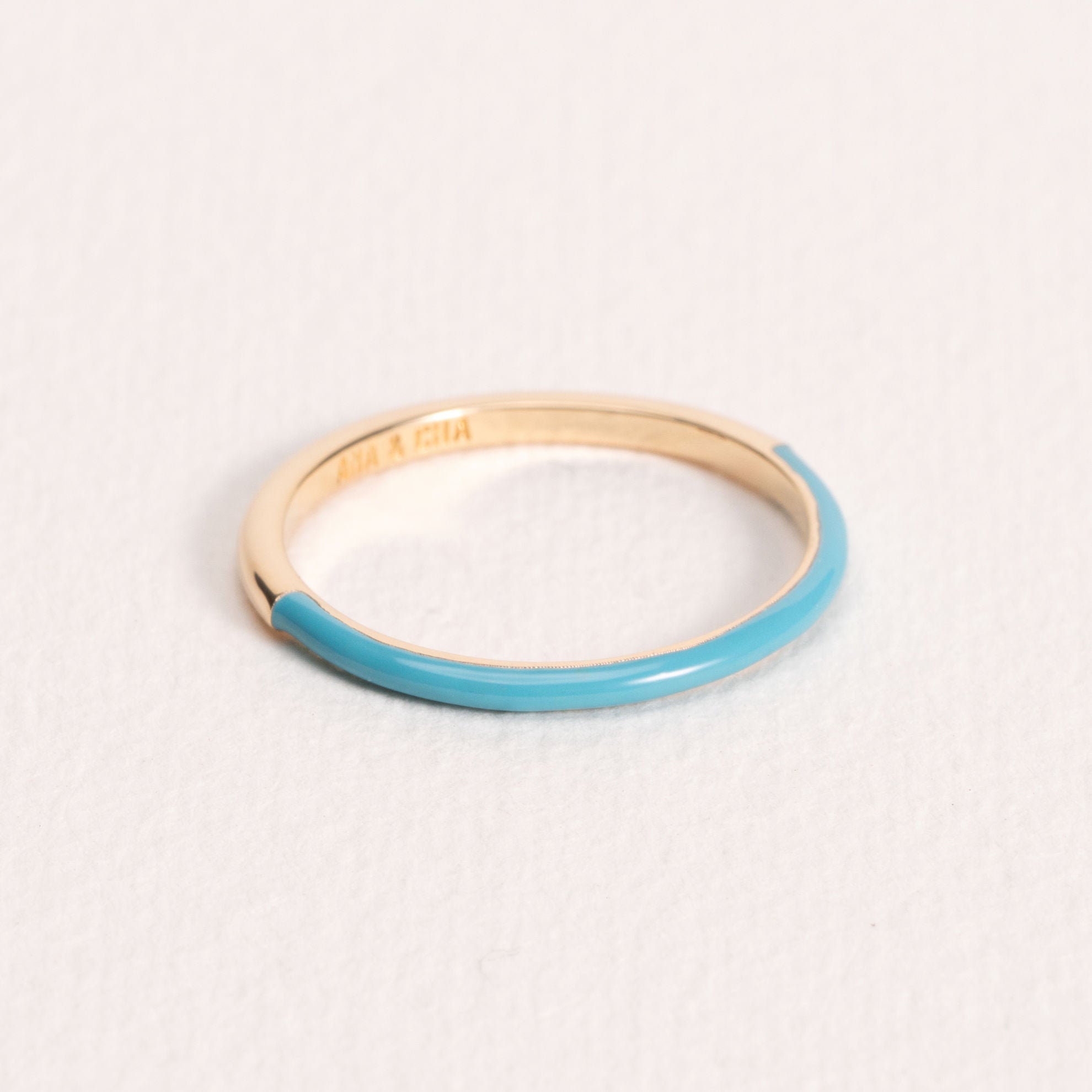 BAGUE SERENA LAQUE BLEUE