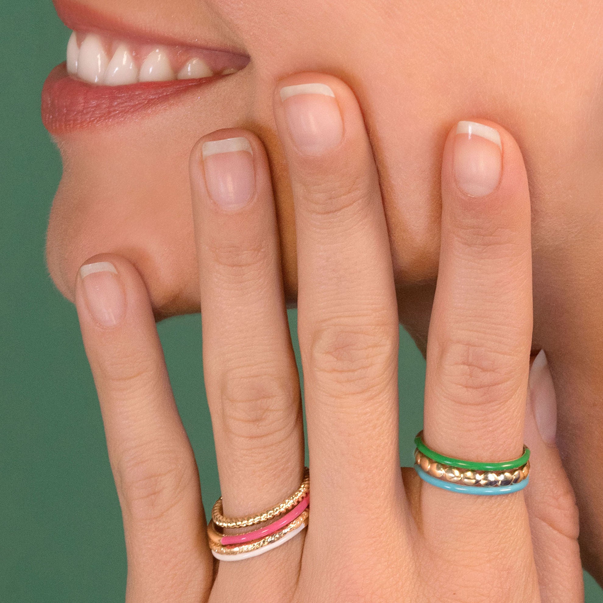 BAGUE SERENA LAQUE BLEUE