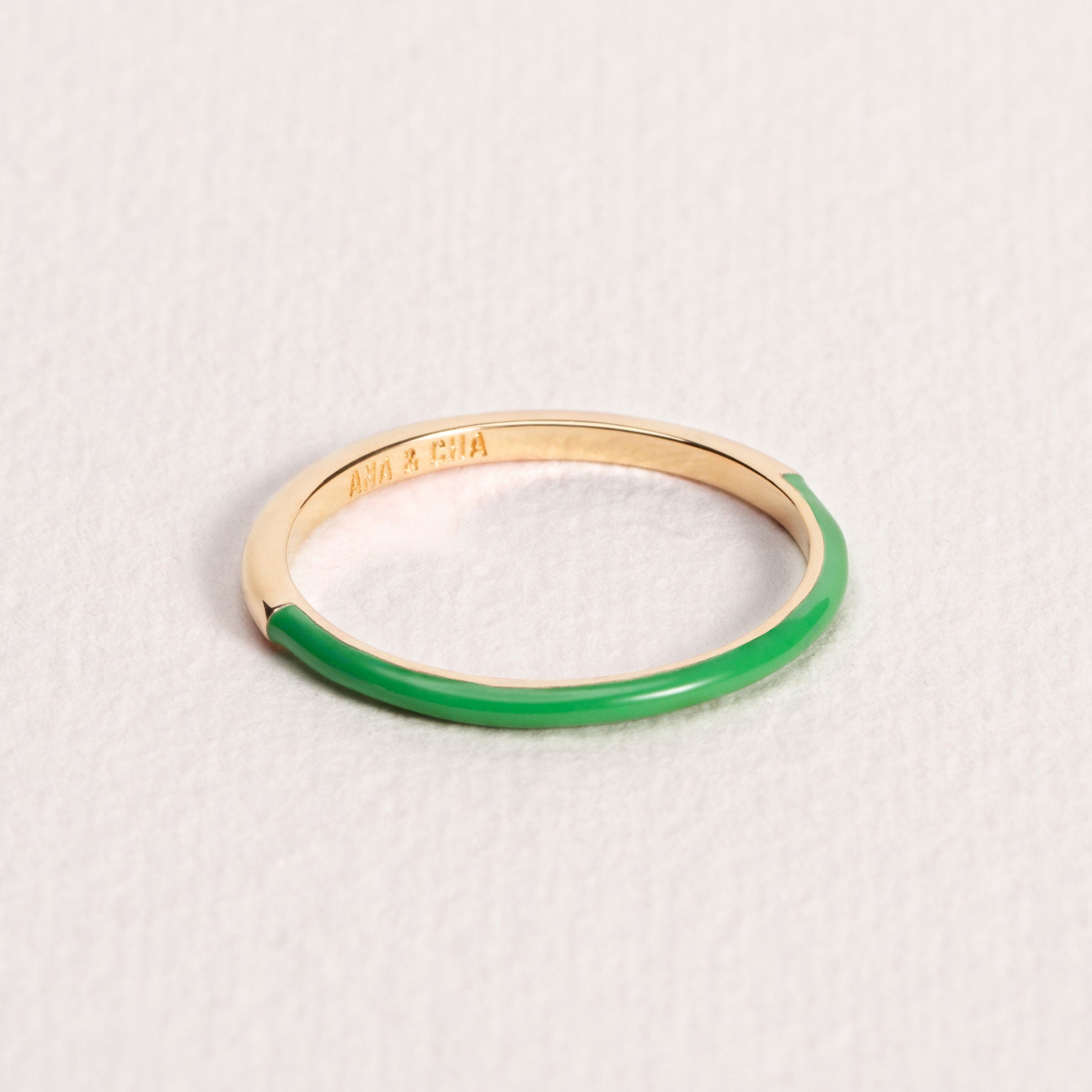 BAGUE SERENA LAQUE VERTE