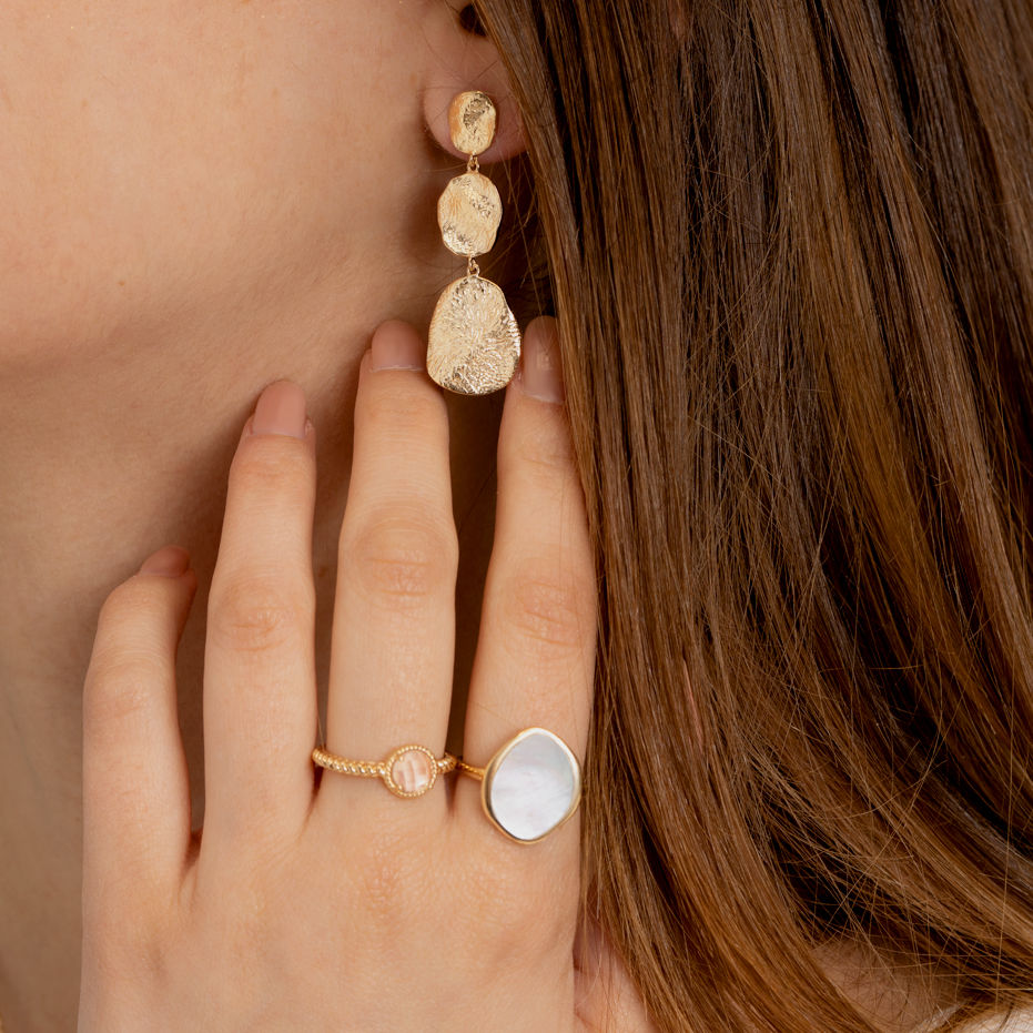 BAGUE LISE QUATZ ROSE