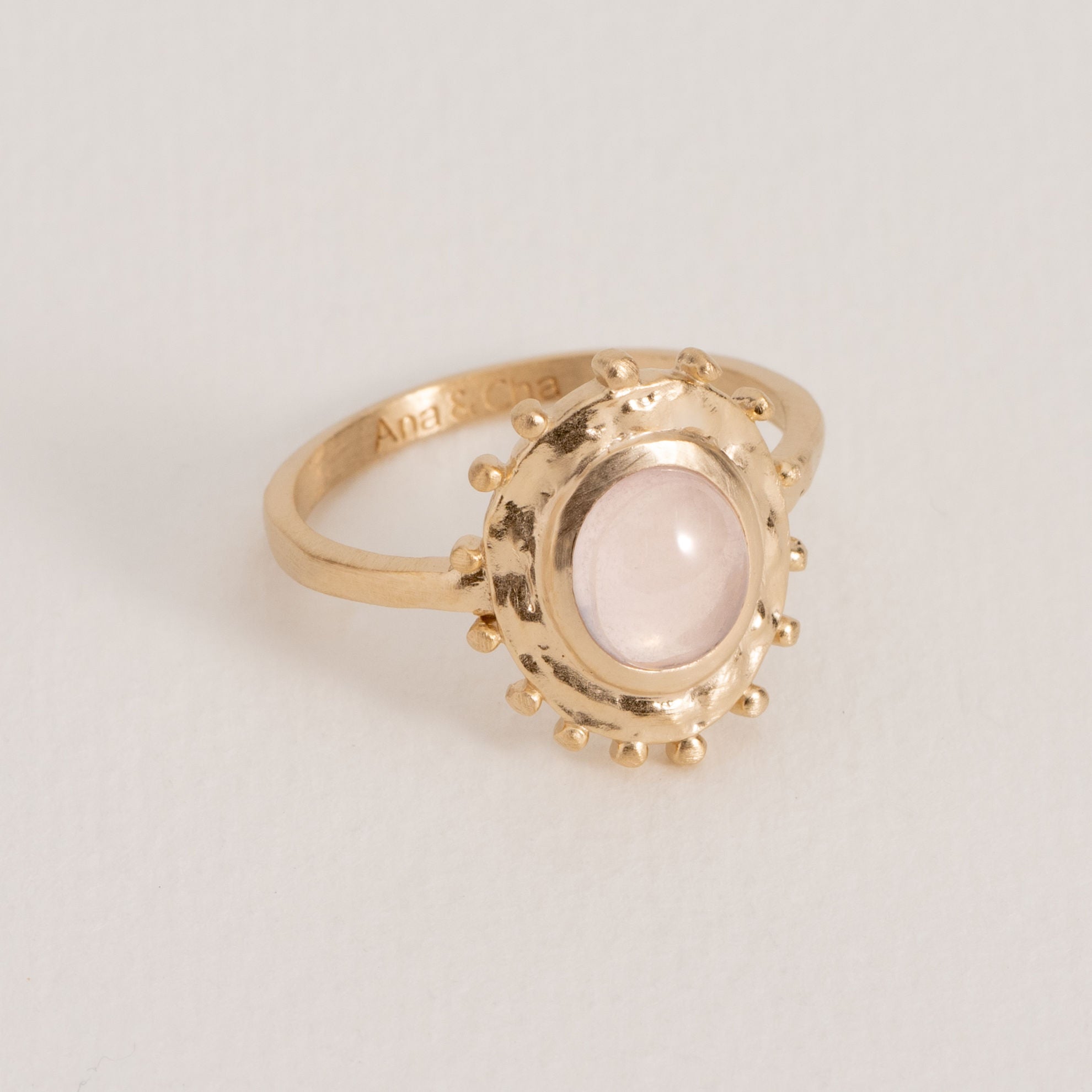 BAGUE ODILE QUARTZ ROSE