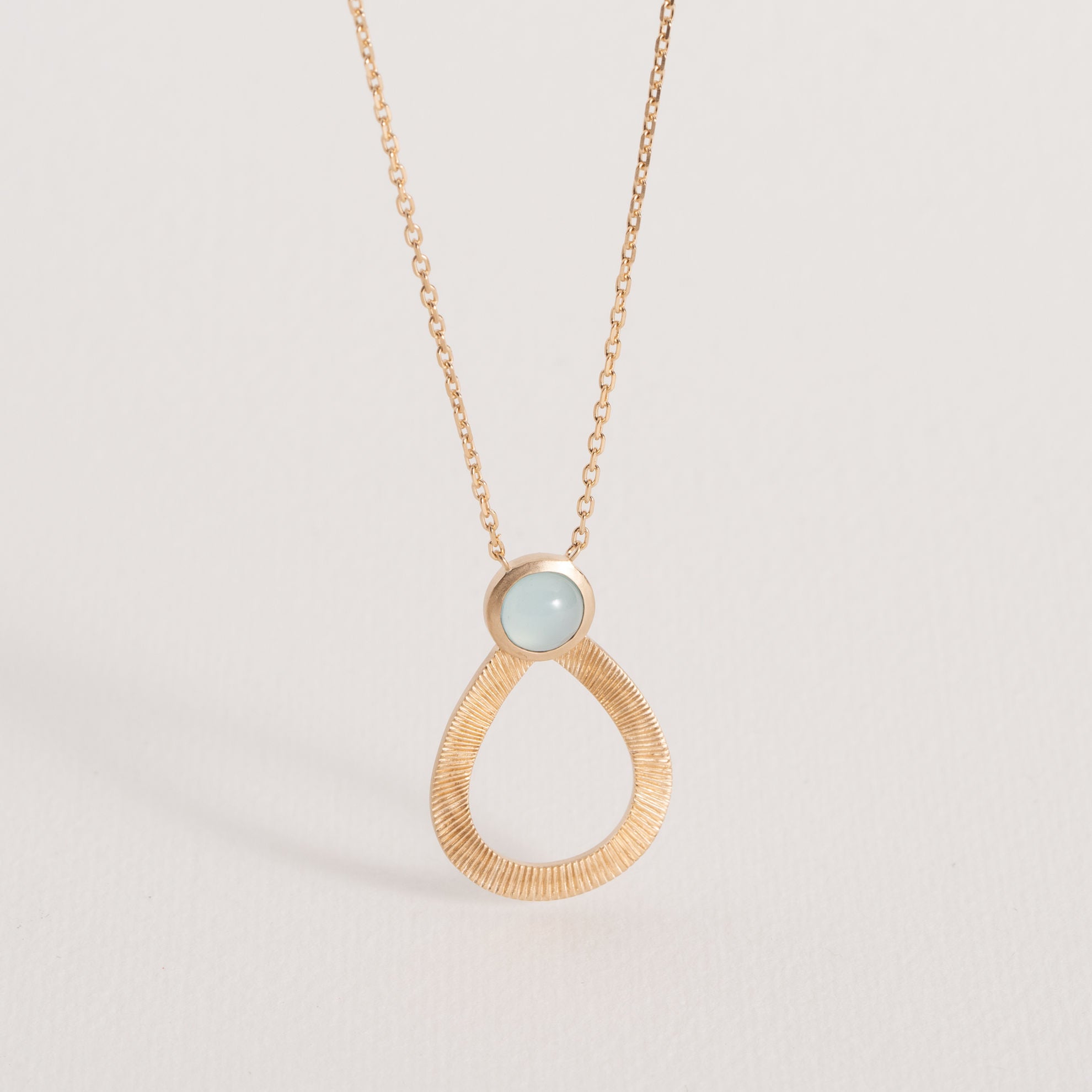 COLLIER CÉLESTINE AGATE BLEUE