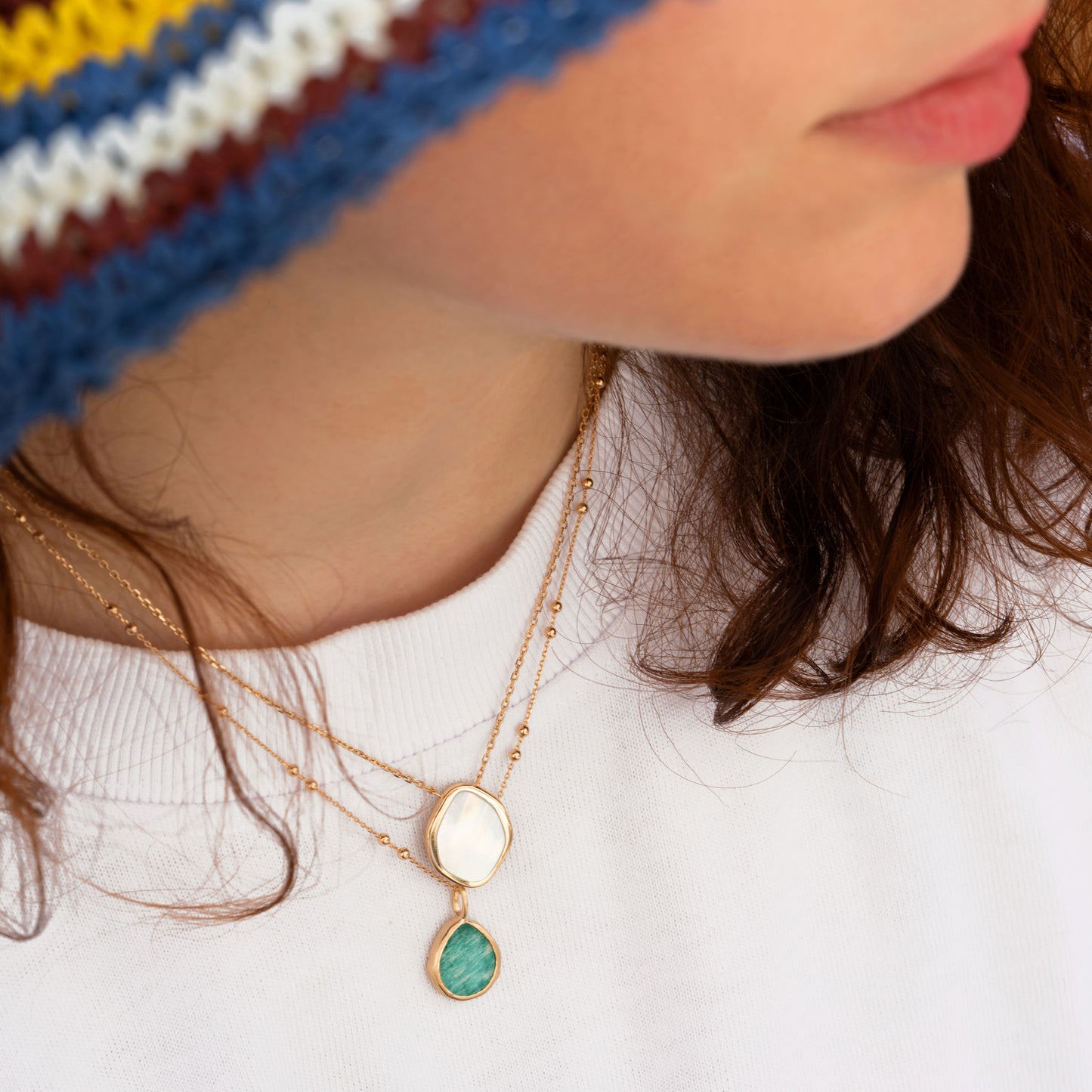 PENDENTIF ISAURE AMAZONITE