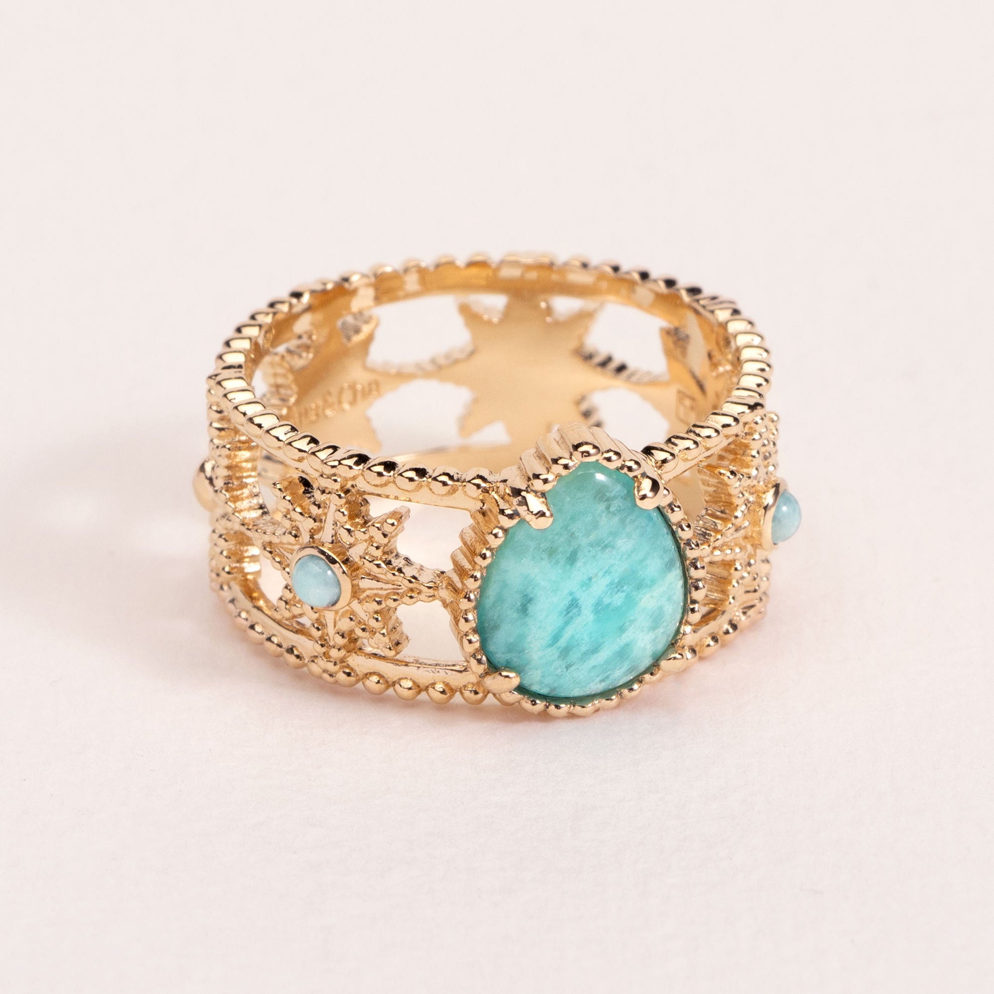 BAGUE STELLA AMAZONITE