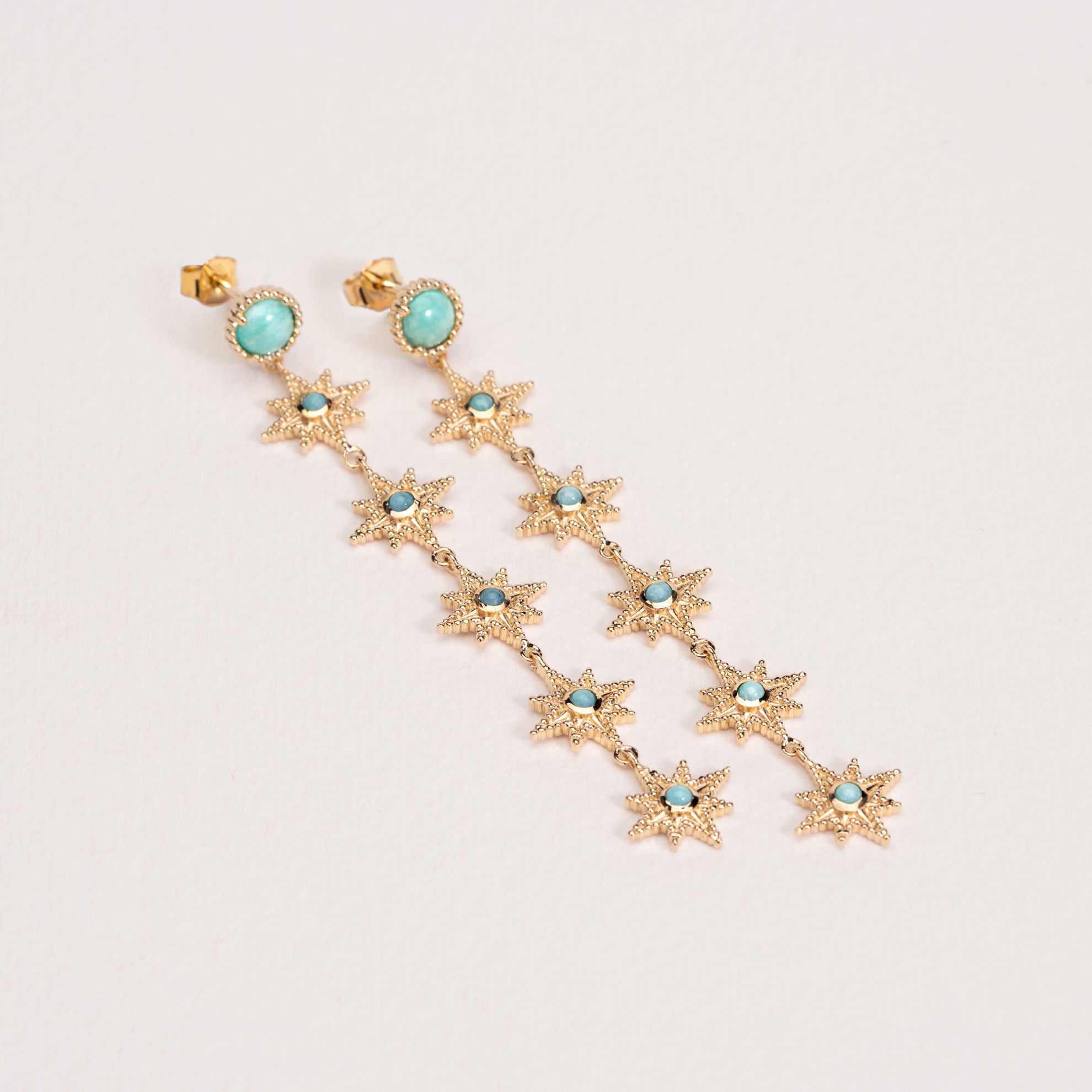 BOUCLES STELLA AMAZONITE