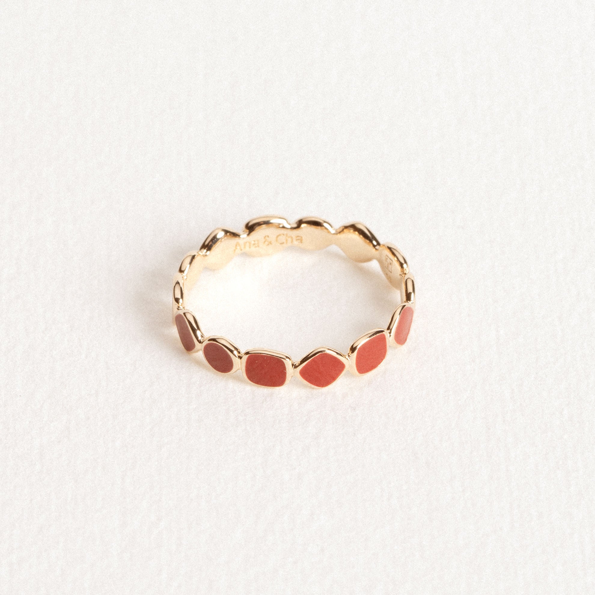 BAGUE GIOIA LAQUE ROUGE