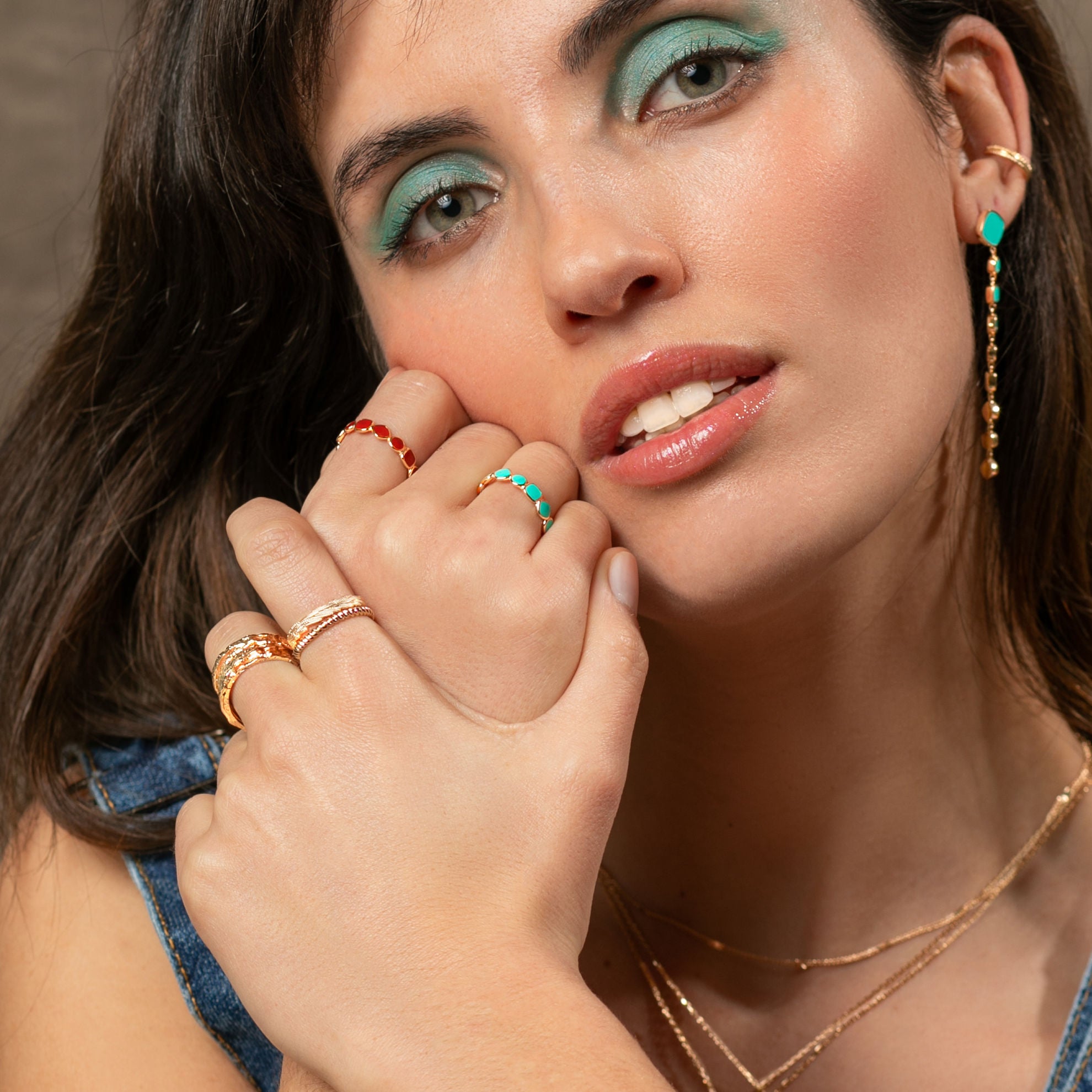 BAGUE GIOIA LAQUE ROUGE