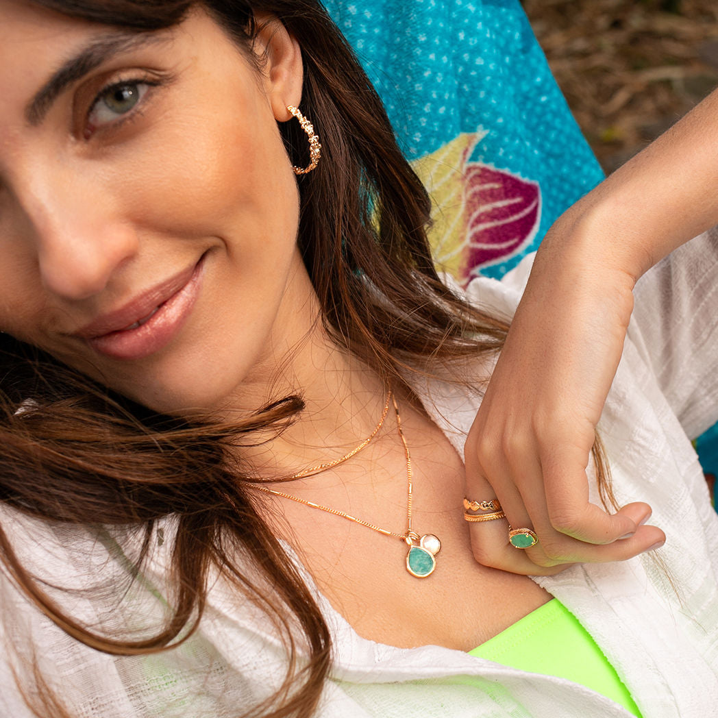 BAGUE AVA AMAZONITE
