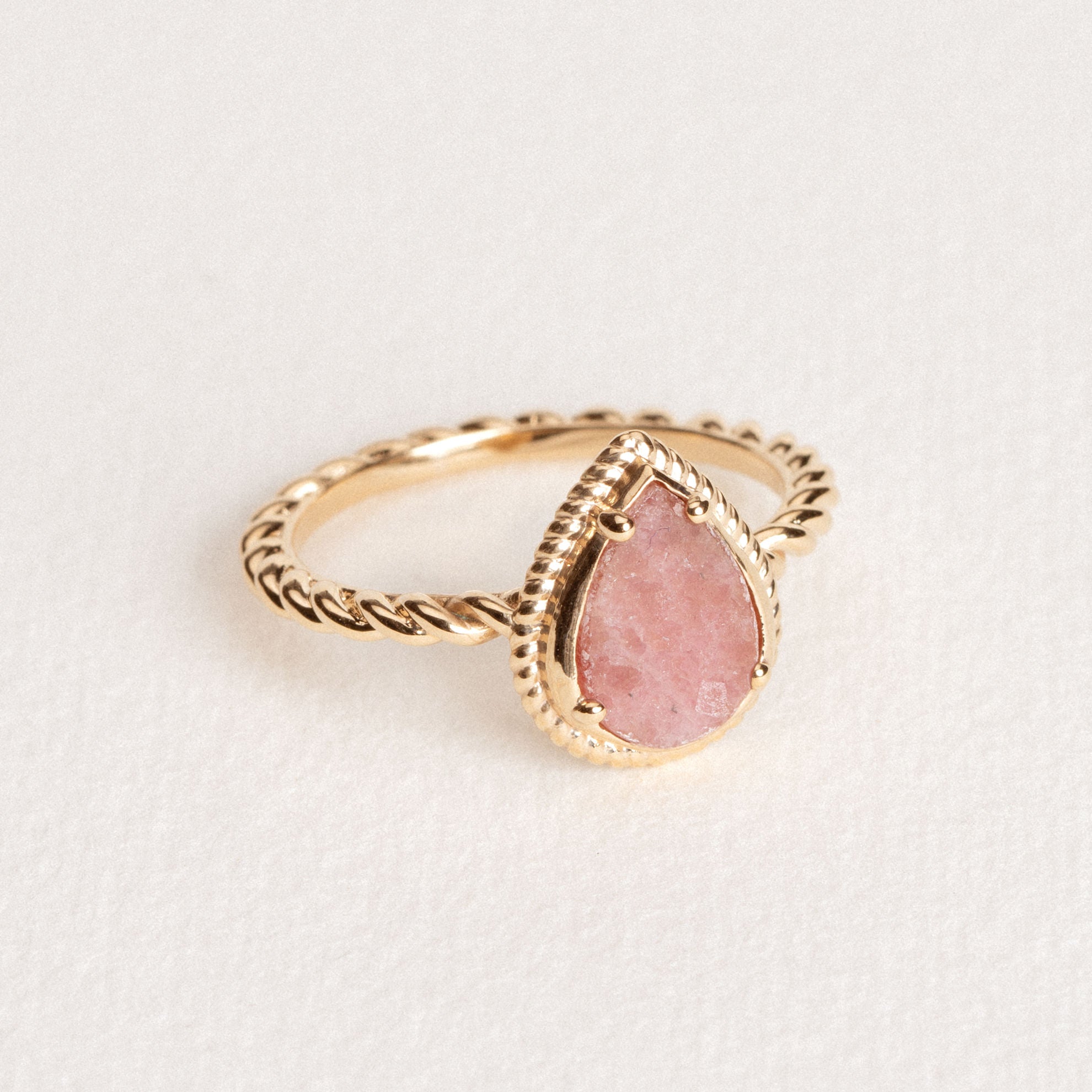 BAGUE LÉA RHODONITE
