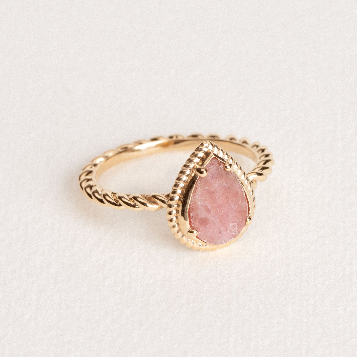 BAGUE LÉA RHODONITE