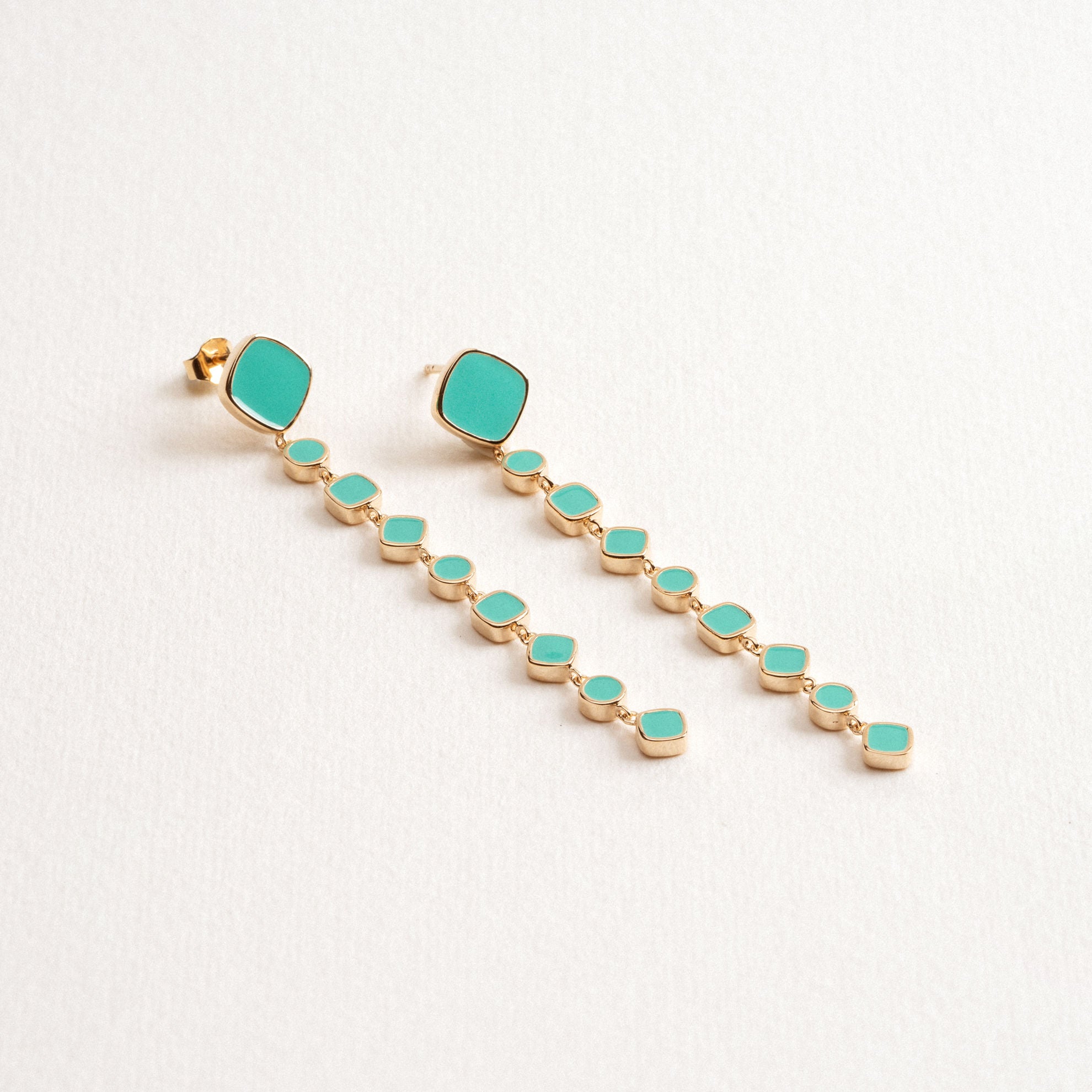 GIOIA TURQUOISE LACQUERED EARRINGS