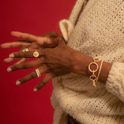 BAGUE ANGEL CARRÉE
