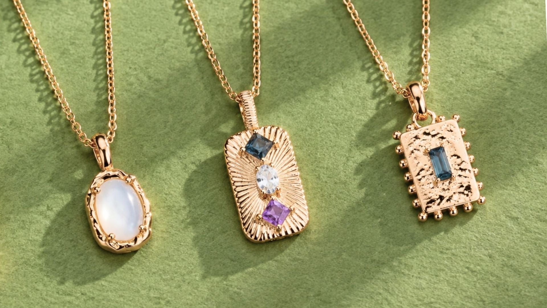 Necklaces with stones