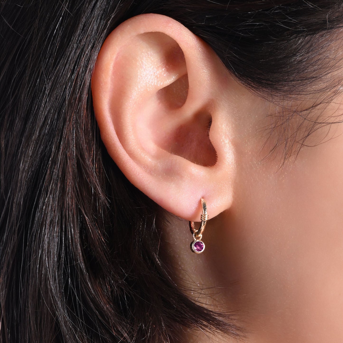 MINI-CRÉOLES TESS RHODOLITE