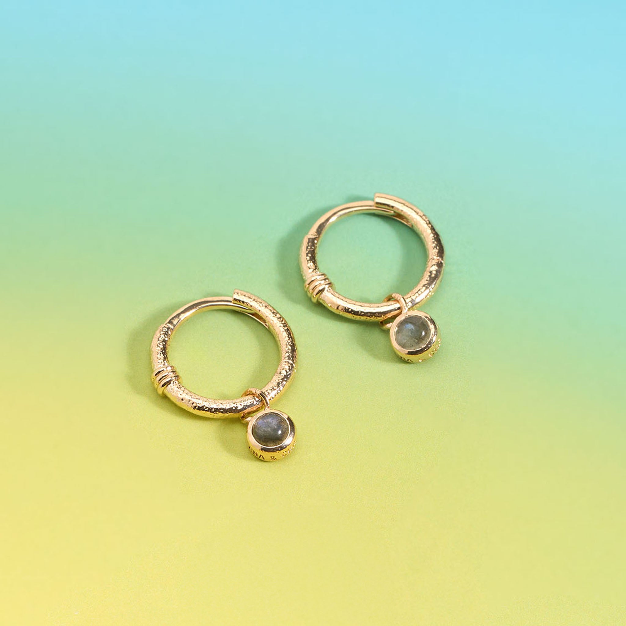 MINI-CRÉOLES TESS LABRADORITE