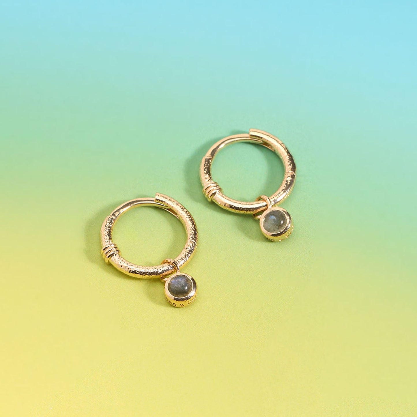 MINI-CRÉOLES TESS LABRADORITE