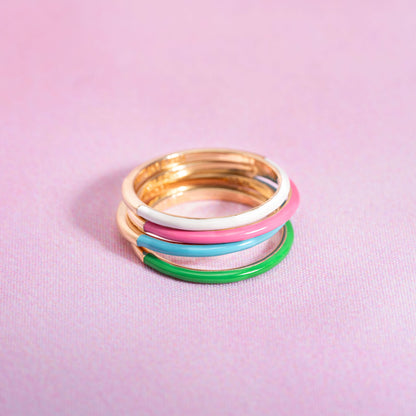 BAGUE SERENA LAQUE BLEUE