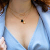 Picture of ISAURE BLACK AGATE NECKLACE