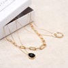 Picture of ISAURE BLACK AGATE NECKLACE