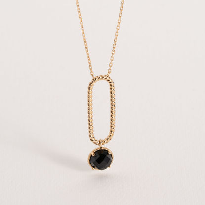 Picture of ELISE BLACK AGATE NECKLACE