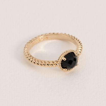 Picture of LISE BLACK AGATE RING