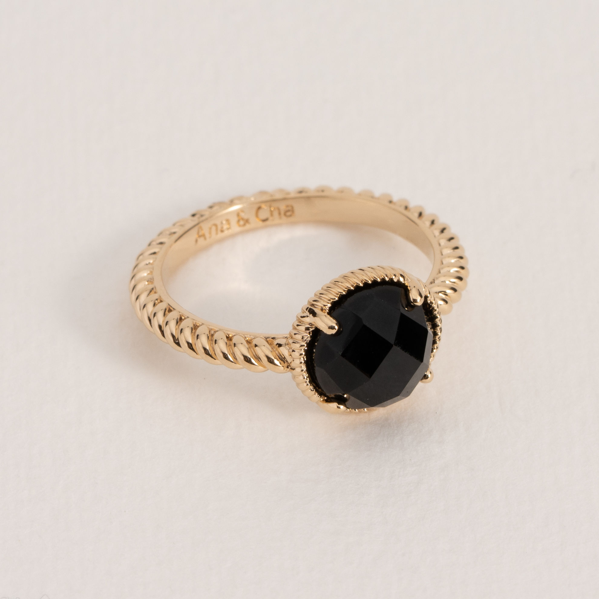 Picture of LISETTE BLACK AGATE RING
