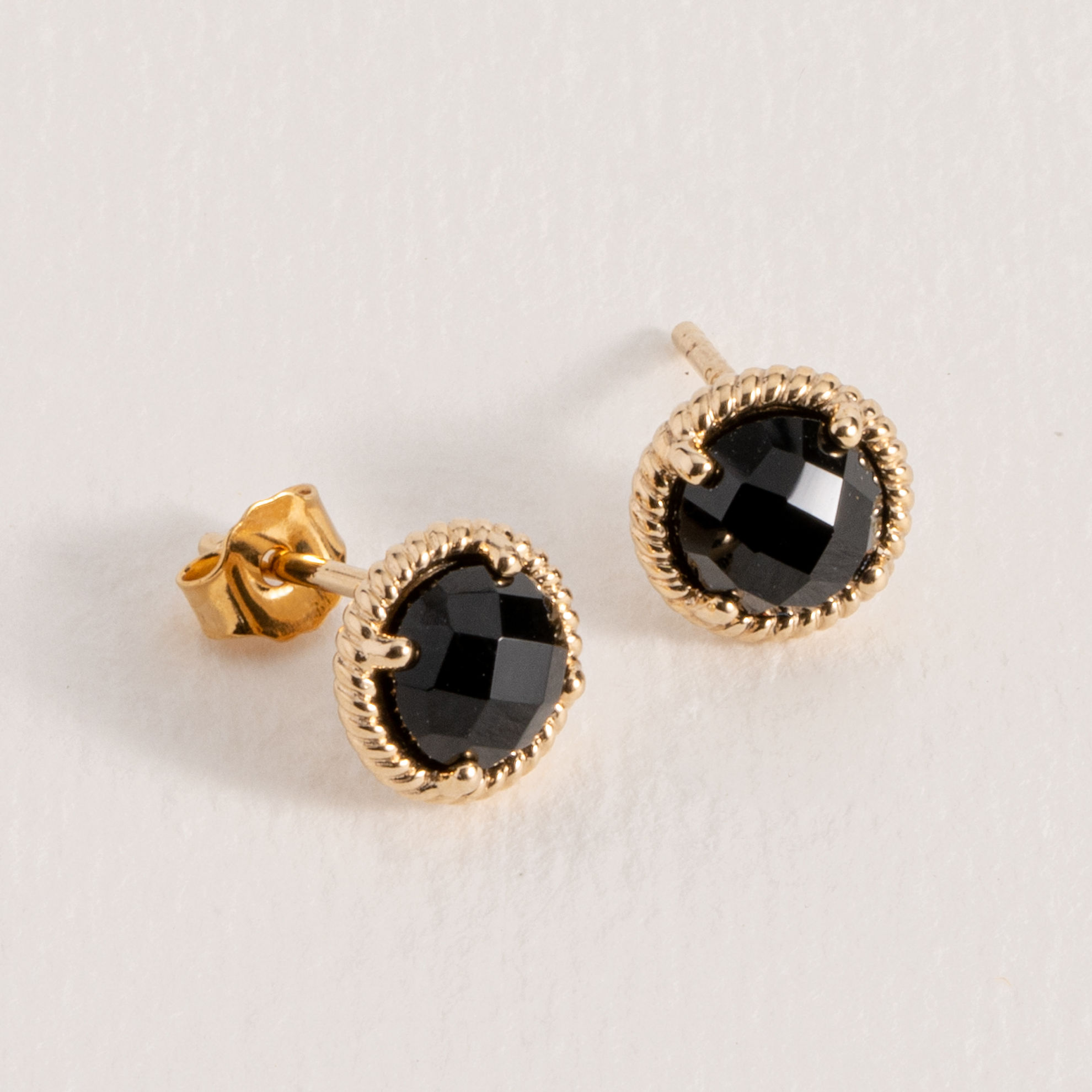 Picture of LISE BLACK AGATE STUDS