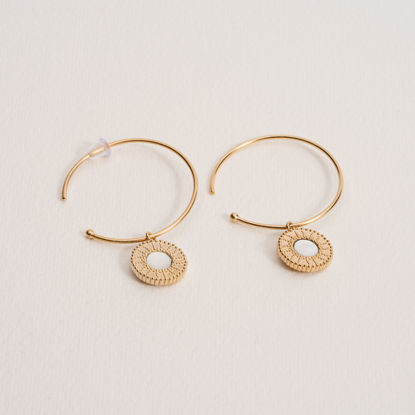Picture of PAULINE MOTHER OF PEARL HOOPS