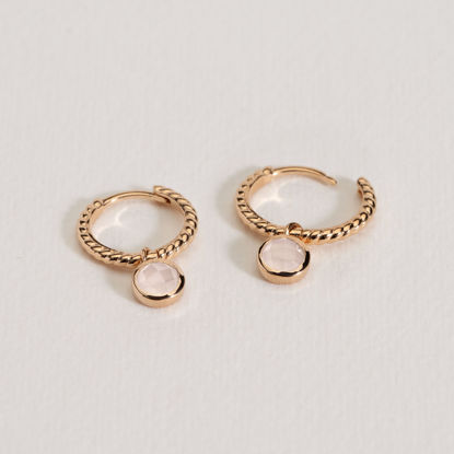 Picture of LISA MOON STONE HOOPS