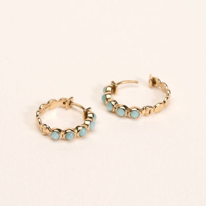 Picture of MIMI AMAZONITE HOOPS