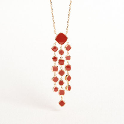 Picture of ALBA LAQUE ROUGE NECKLACE