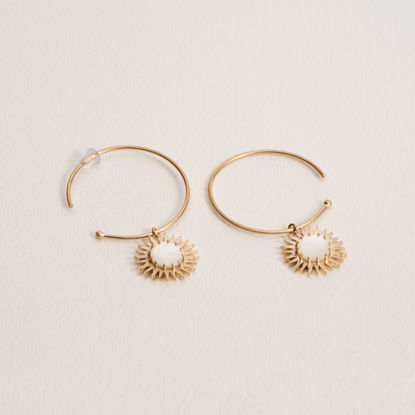 Picture of BLANCHETTE MOTHER OF PEARL HOOPS
