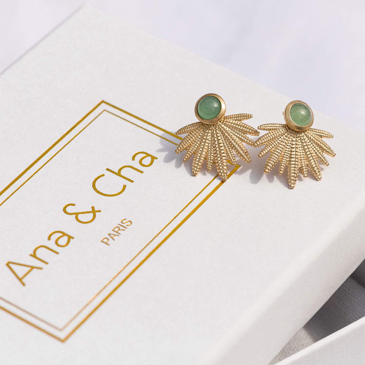 Picture of GINA AVENTURINE EARRINGS