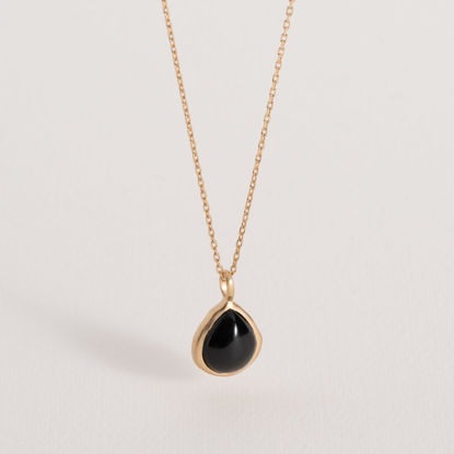 Image de PENDENTIF ISAURE AGATE NOIRE
