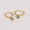 Image de MINI CRÉOLES CHARLIE AMAZONITE